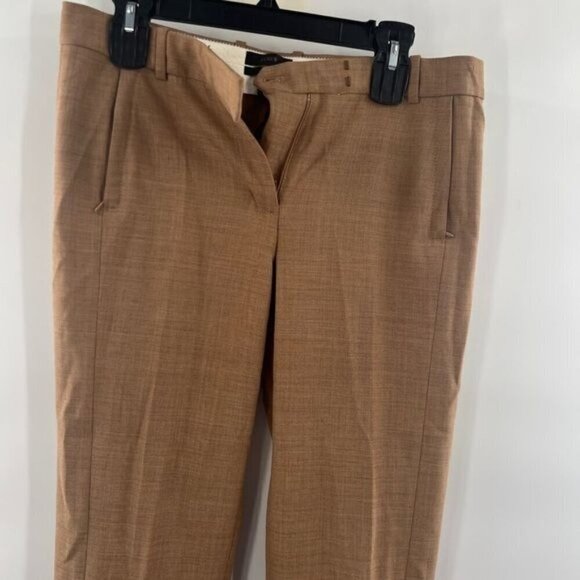 J. Crew maddie brown tan pants trousers size 6 - Picture 2 of 7